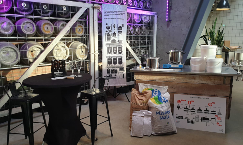 Online brouwworkshop aankondiging poster